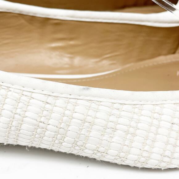 Steve Madden Women's Seemly Wove Ballet Flat Shoes White Size 7.5M - Picture 7 of 8